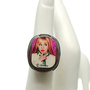 Hannah Montana Disney Pink Lip Gloss Ring Size 6.25 Vintage Y2K